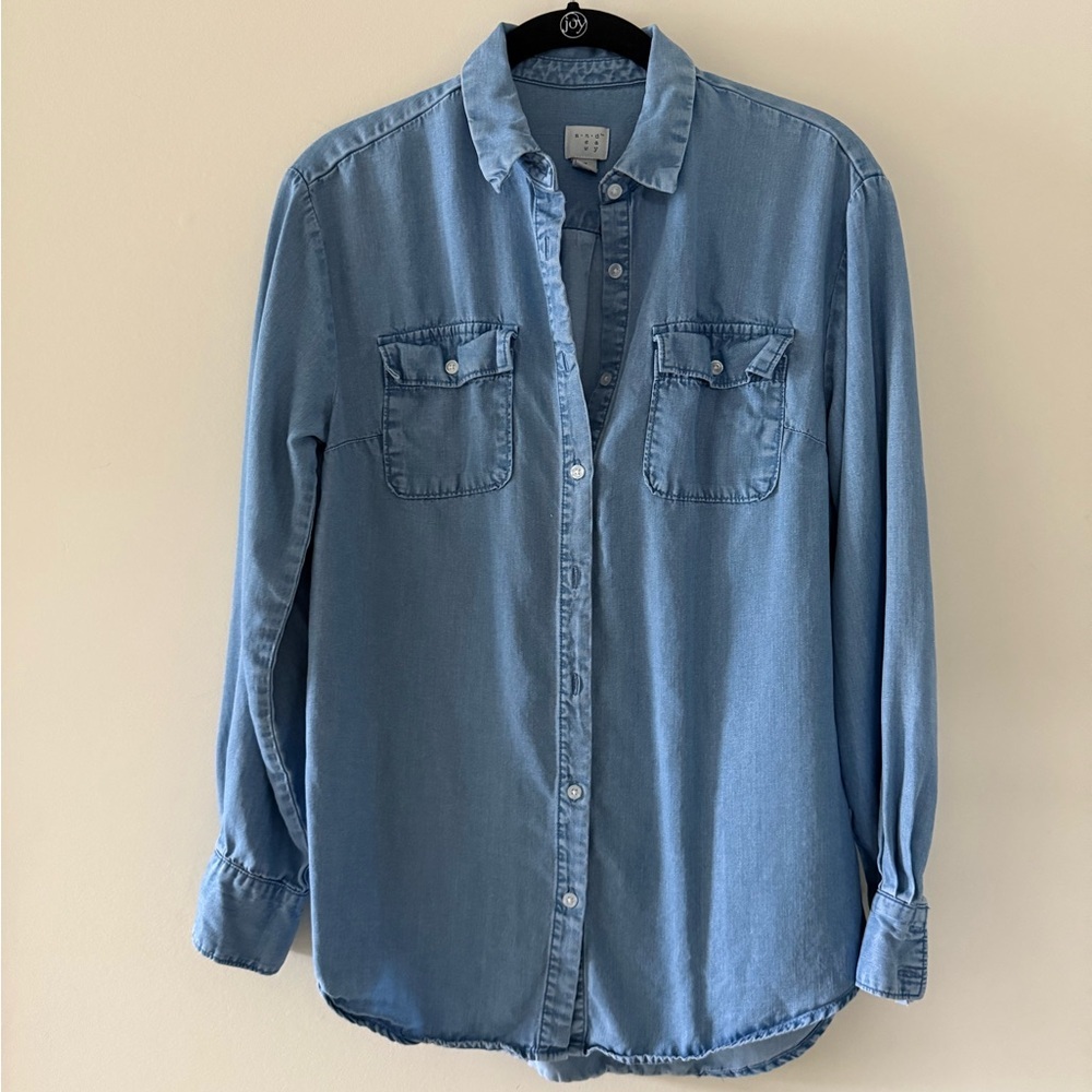 a new day Blue Button Down Shirt